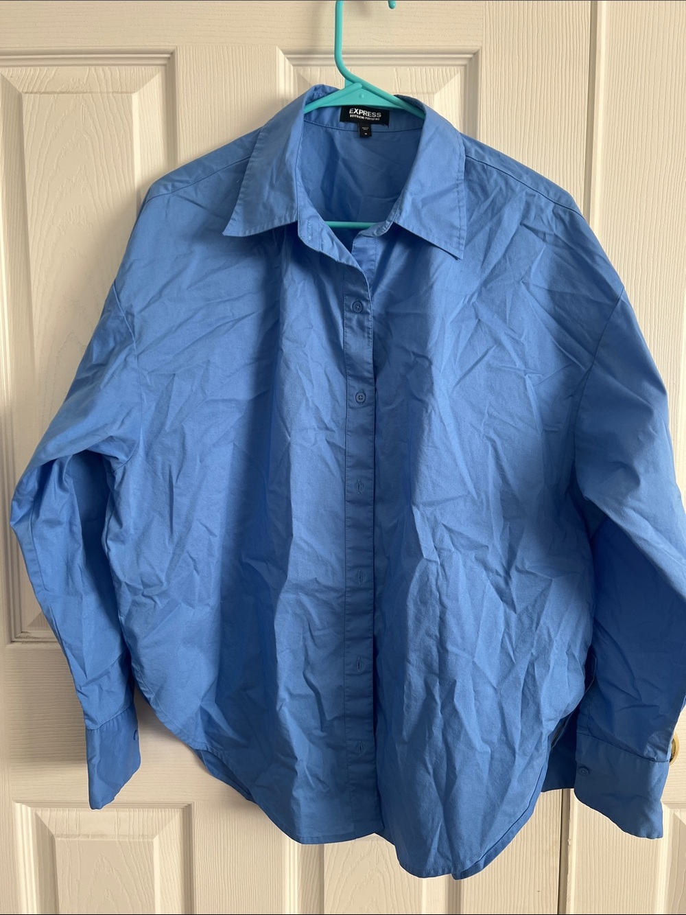 Express Blue Button-Down Shirt